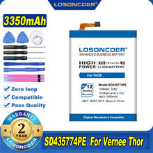 100% Original LOSONCOER NEW 3350mAh SD435774PE Battery For Vernee Thor Batteries 2024 - buy cheap