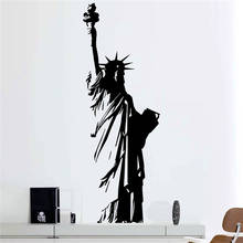 Настенная Наклейка с изображением Нью-Йорка, Статуя Свободы, домашний декор, гостиная, виниловая Съемная художественная Настенная Наклейка X276 2024 - купить недорого