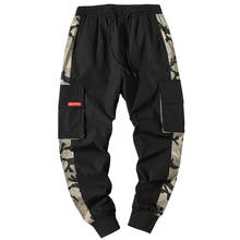 Cargo Men's Streetwear Fashion Joggers Pants Black Sweatpant Male Hiphop Autumn Pockets Trousers Overalls 2024 - buy cheap