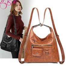 Gusure Large Capacity Women Shoulder Hobo Bag Casual Travel Crossbody Bag Soft PU Leather Handbag Tote Purse for Lady Sac A Main 2024 - buy cheap