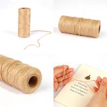 100m 1.5mm Natural Jute Twine Burlap String Hemp Rope Gift Wrapping Cords Macrame Thread DIY Scrapbooking Florists Craft Decor 2024 - buy cheap