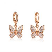 New fashion Elegant temperament full  butterfly earrings For Women girl Accessories  jewelry wholesale 2024 - buy cheap