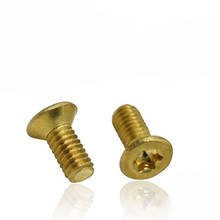 M2.5x 6mm seis-lóbulo parafuso de bronze cabeça plana máquina parafusos torx parafusos 2024 - compre barato