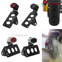 Soporte de Holeder de matrícula de motocicleta con luz LED trasera de freno para Harley Choppers Sportster Bobber Nightster 2024 - compra barato