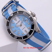 Bliger 40mm Automatic Mechanical Men Watch Luxury Sapphire Crystal Watch Luminous Waterproof Nylon Strap Calendar Wristwatch Men 2024 - buy cheap