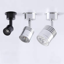 Miniluz LED descendente para techo, luz montada en superficie, para exhibición de joyería, escaparate, slivery, 1w, 3w, 5w 2024 - compra barato