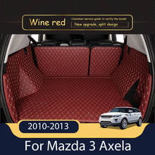 The Trunk Cargo Leather Liner Car Boot Liner Cargo Compartment Floor Carpet Mud For Mazda 3 Axela 2010-2013 2024 - buy cheap