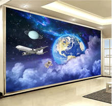 wellyu papel parede 3d large mural starry sky sofa TV background wall hotel living room bedroom wall paper 3d papel de parede 2024 - buy cheap