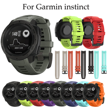 Correa de silicona colorida para reloj inteligente Garmin Instinct, 22mm, accesorios de repuesto 2024 - compra barato