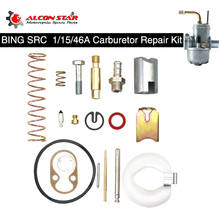 Alconstar-kit de reparación BING SRE 1/15/46A para carburador de 15mm, reemplazo de ciclomotor, bicicleta Bing style, carburador Puch Bing Dax, motocicleta 2024 - compra barato