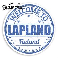 Виниловые наклейки с надписью "Jump Time Lapland Finland"-наклейки для багажа для путешествий, водонепроницаемые наклейки для автомобиля, аксессуары для багажника 2024 - купить недорого