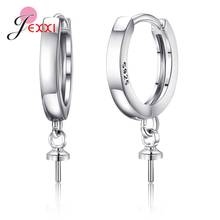 Hot Sale 925 Sterling Silver Earrings DIY Jewelry Making Accessory Women Girls Fashion Earrings Hoops Wholesale 2024 - buy cheap