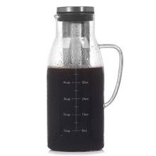 Cold Brew Coffee Maker,Iced Tea Pitcher Infuser with Lid&Scale,Dual Use Filter Coffee Pot ,51Oz/1.5L 2024 - buy cheap