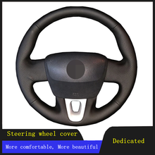 DIY Steering Wheel Cover Black Artificial Leather For Renault Kangoo 2013-2019 Scenic 2009-2016 Megane 2008-2016 Fluence ZE 2009 2024 - buy cheap