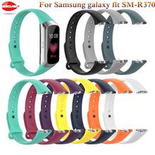 Soft silicone Replacement Watch Bands Wrist Strap For Samsung Galaxy Fit SM-R370 WristBand watchStrapHigh Quality sport Bracelet 2024 - buy cheap