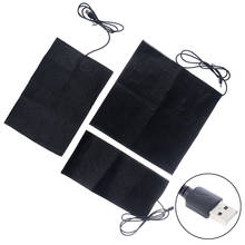 1/2/4PCS USB Warm Paste Pads Fast-Heating Carbon Fiber Heating Pad Safe Heating Warmer Pad For Cloth Vest Jacket Shoes Socks 2024 - buy cheap