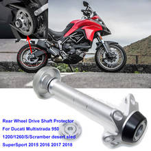 For Ducati Multistrada 950/1200/1260/Scramber/SuperSport MTS 1200 Rear Drive Shaft Protector Axle Fork Crash Frame Slider Wheel 2024 - buy cheap