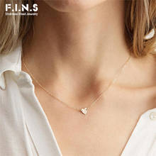 F.I.N.S Initial Stainless Steel Choker Necklace Women Tiny Heart Pendant Necklace Dainty Necklace Korean Jewelry 2024 - buy cheap