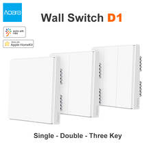 Aqara D1 Smart Switch Wireless Switch Single Fire Wire ZigBee Wireless Wall Switch Smart Home Light Control For Mihome App 2024 - buy cheap