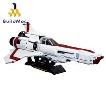 BuildMoc технический корабль MOC Robotechs The Battlestar-Galactica Colonial Viper MKII космический корабль строительные блоки Technica Toy 2024 - купить недорого