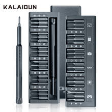 KALAIDUN-Juego de destornilladores de precisión, brocas magnéticas Torx, hexagonales, Phillips, mango, herramientas de reparación de ordenador portátil y teléfono, 37 en 1 2024 - compra barato