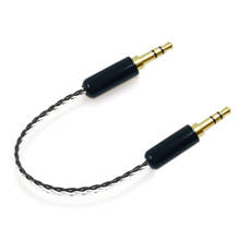 Cable de Audio estéreo Hifi Chapado en plata, 3,5mm macho a 3,5mm macho, para auriculares, teléfonos inteligentes, Note 2024 - compra barato