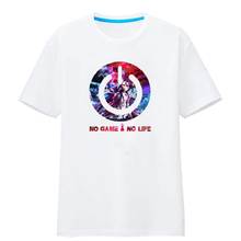 Повседневная хлопковая футболка унисекс с принтом аниме Cos NO GAME NO LIFE Shiro Sora 2024 - купить недорого