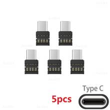 5 pces otg micro usb tipo c USB-C para adaptador usb tipo-c conversor de cabo de dados para xiaomi huawei samsung mouse usb flash drive 2024 - compre barato