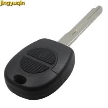 Jingyuqin 10PCS/LOT 2 Button Remote Flip Fob Car Key Shell For Nissan Micra Almera Primera X-Trail Replacement Uncut Blade Key 2024 - buy cheap