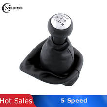 Vehemo preto 5 velocidade do plutônio do deslocamento de engrenagem knob boot para peugeot 307 reparação peças reposição automóvel peças interiores 2024 - compre barato