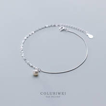 Colusiwei dupla camada prata estrela corrente pulseira moda simples link pulseiras para mulher autêntico 925 prata esterlina jóias 2024 - compre barato