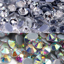 Высококачественные кристаллы, бусины с плоской задней поверхностью, стразы, блестящие камни, стразы с утюгом для одежды, одежды, ткани, драгоценные камни 2024 - купить недорого