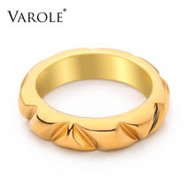 VAROLE Minimalist Concave Ring Gold Color Lady Finger Rings For Women Anillos Friends Gift Fashion Jewelry Dropshipping 2024 - buy cheap