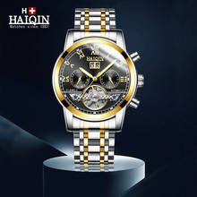 HAIQIN Automatic Watch Men Watch Fashion Luxury Brand Military Waterproof Business Mechanical Watches Tourbillon Clock relogio 2024 - buy cheap