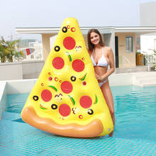 2021 Summer Inflatable Giant Pool Float Mattress Toys Pizza Beach Swimming Ring Floatie Air Mattress Foldable Floating Water Toy 2024 - buy cheap