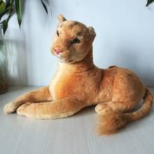 middle plush real life female lion toy cute simulation lion doll gift about 60cm xf2955 2024 - buy cheap