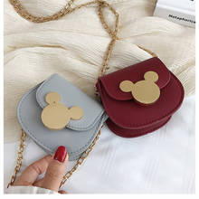 Disney mickey mouse pu messenger shoulder bag new bag female mini children coin purse fashion Mickey pattern chain bag 2024 - buy cheap