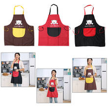 Cute Cartoon Bear Microfiber Aprons Cooking Apron with Pockets Fashion for Men Women Home Kitchen Chef Restaurant Waiter Apron 2024 - buy cheap