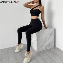 Women Yoga Sets Cross Straps Bra High Waist Sexy Peach Hip Leggings Soft Breathable Sport Suit Girls Gym Fitness Running Clothes 2024 - buy cheap