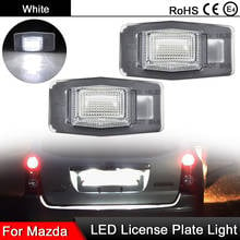 1 Pair For Ford Escape Mercury Mariner For Mazda Protege MPV Tribute Miata MX-5 White LED License Plate Light Number Plate Lamp 2024 - buy cheap