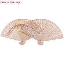 1 pçs original de madeira mão flor bambu bolso ventilador decoracion fiestas chinês japonês folding fan para decoração casa 2024 - compre barato