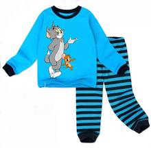 Conjunto de pijama de algodón para niños y niñas, ropa interior, 2-8T 2024 - compra barato