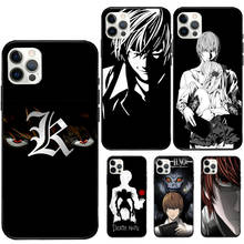 Kira yagami luz morte nota para iphone 7 8 plus x xs xr caso capa de borracha para o iphone 12 13 mini 11 pro max caso macio 2024 - compre barato
