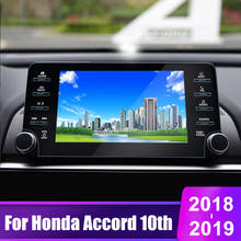 Película protectora de pantalla de navegación GPS para coche Honda Accord 10th 2018 2019, accesorios de pegatina de pantalla táctil LCD de vidrio templado 2024 - compra barato