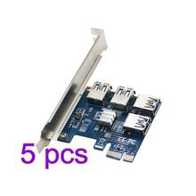USB 3.0 PCI-E Expansion Card Adapter 1 to 4Port USB3.0 Hub Internal Riser Card to PCIE PCI Express Adapter Card 2024 - buy cheap