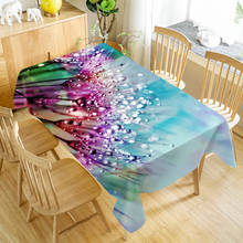 Mantel Europa flor a prueba de mantel de mesa para cenar Rectangular boda decoración mesa fundas Textiles para el hogar 2024 - compra barato