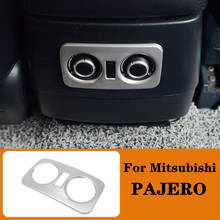 Painel de controle da condição da c.a. do ar traseiro capa decorativa forinterior guarnição apto para mitsubishi pajero 2007-2020 estilo do carro 2024 - compre barato