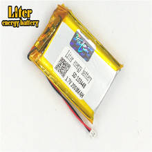 1.25MM 2pin connector 3.7v 103448 2000mah Rechargeable Li Polymer Battery e-books GPS PDA MP3 MP4 MP5 small toys LiPo Battery 2024 - buy cheap
