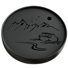 Ceramic Metal Tea Tray Drainage Water Storage Kung Fu Tea Set Room Board Table Black Chinese Tea Cup Ceremony 2024 - buy cheap