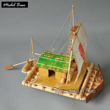 Kits de modelos de barcos de madera KON Tiki, modelo de barco, Kit de madera a escala 1/16, modelo de balsa, juguetes calientes, Hobby, modelo de madera-ensamblaje de barco 2024 - compra barato